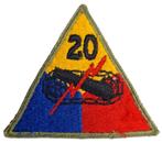Patch de la 20e division blindée, Enlèvement ou Envoi