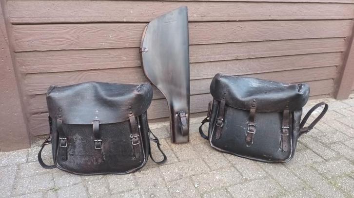Wla750 liberator lederen saddlebags / holster, Motoren, Onderdelen | Harley-Davidson, Ophalen of Verzenden