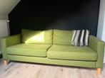 Twee dezelfde groene sofa’s. 2m lan en 89 cm diep, Huis en Inrichting, Gebruikt, Driepersoons, 75 tot 100 cm, Stof