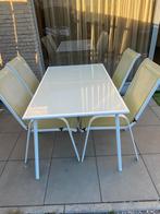 Table du jardin avec 4 chaises, Tuin en Terras, Ophalen of Verzenden