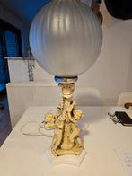 Prachtige antieke tafellamp met engelen, Enlèvement