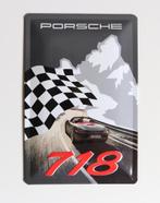 Porsche 718 reclame reclameplaat stuttgart, Comme neuf, Enlèvement ou Envoi, Panneau publicitaire