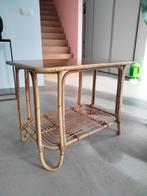 1960s vintage bamboe Bohemian salontafel, Huis en Inrichting, Tafels | Salontafels, Ophalen, Gebruikt, 50 tot 100 cm, 50 tot 75 cm
