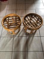 Pouf en rotin bambou, Enlèvement, Utilisé