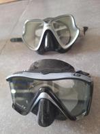 2 duikbrillen Mares + 2 snorkels, Ophalen of Verzenden, Gebruikt