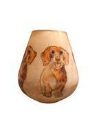 Vaas of groot windlicht Teckel, Ophalen, Nieuw