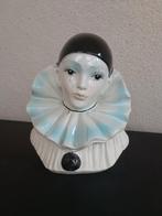 Pierrot clown in geglazuurde keramiek, Antiek en Kunst, Ophalen of Verzenden