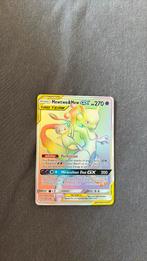 Pokemonkaart mew and mewto gx tagteam rainbow, Hobby en Vrije tijd, Ophalen, Nieuw, Losse kaart, Foil