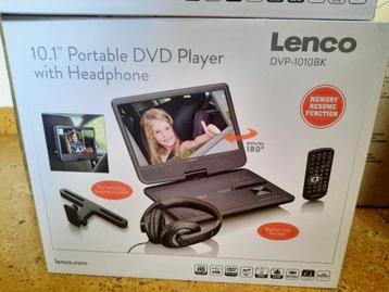 LENCO DVP-1010BK - Portable 10" DVD-speler met USB-hoofdtele