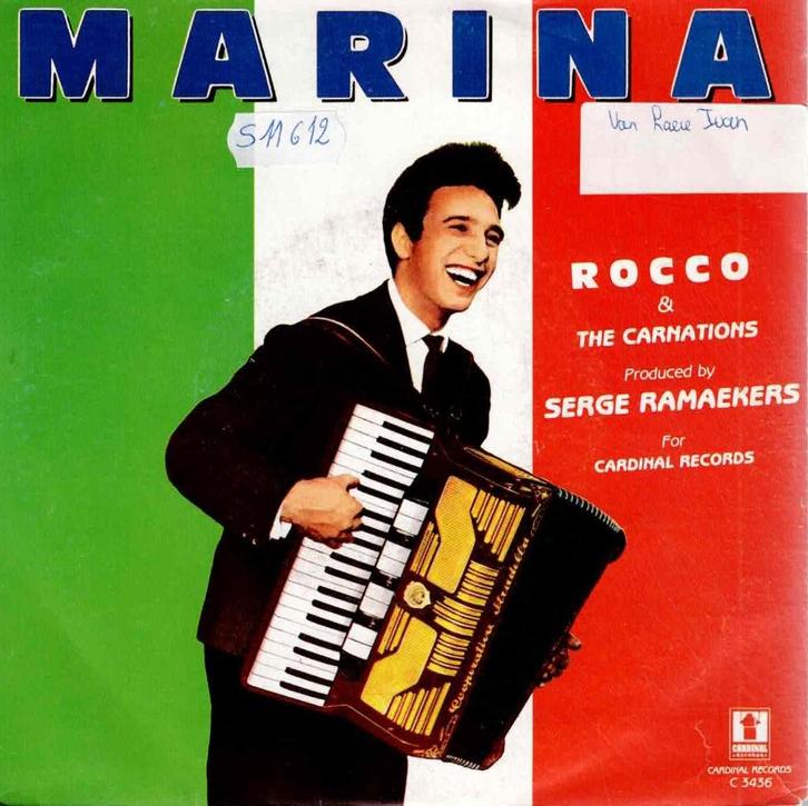 Vinyl, 7"   -   Rocco & The Carnations* – Marina, Cd's en Dvd's, Vinyl | Overige Vinyl, Overige formaten, Ophalen of Verzenden