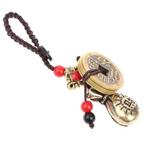 Sac d'argent en laiton chinois Porte-clés Feng Shui, Verzenden, Nieuw, Zilver, Zilver