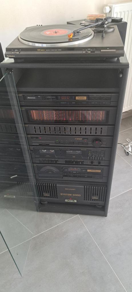 Sharp System 6000 HiFi  Stereo Design-Vintage, Audio, Tv en Foto, Stereoketens, Gebruikt, Cassettedeck, Cd-speler, Tuner of Radio