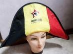 Rode duivels hoed Belgische driekleur "Napoleon games", Verzamelen, Sportartikelen en Voetbal, Zo goed als nieuw, Verzenden