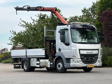 DAF LF 180 KRAAN/CRANE/GRUE!EURO6!TOP!, Autos, Camions, Euro 6, Entreprise, 131 kW, Diesel