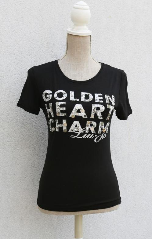 Liu-Jo M/L zwart t-shirt met lovertjes, Kleding | Dames, T-shirts, Maat 38/40 (M), Zwart, Ophalen of Verzenden