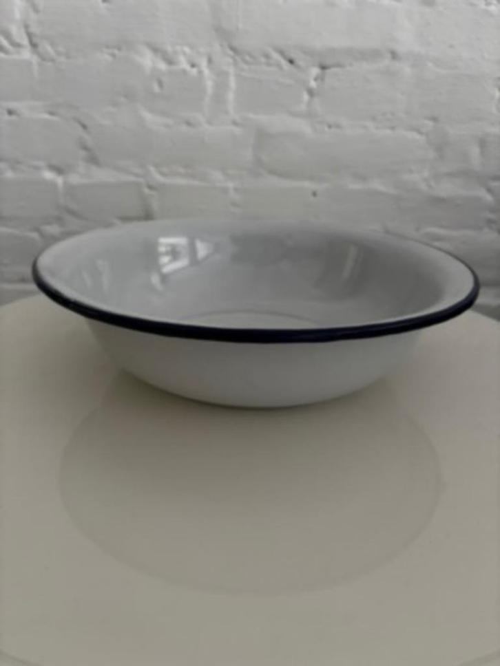 vintage emaille schaal, Antiquités & Art, Curiosités & Brocante, Enlèvement ou Envoi