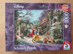 Puzzel 1000 st - Schmidt Kinkade - Disney Sneeuwwitje, Ophalen of Verzenden, 500 t/m 1500 stukjes, Zo goed als nieuw, Legpuzzel
