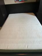 Bed Malm 140x200 zwart, Huis en Inrichting, Ophalen, Zwart, 140 cm, Zo goed als nieuw
