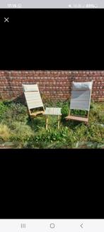 Vintage setje opklapbare tuinstoelen ikea, Tuin en Terras, Tuinstoelen, Ophalen, Gebruikt