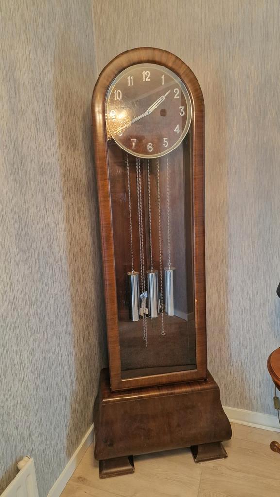 Art Deco 1930's Westminster Grandfather klok, Antiek en Kunst, Antiek | Klokken, Ophalen