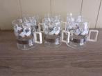 thee glaasjes ,theepot en voorraadbus, Ophalen
