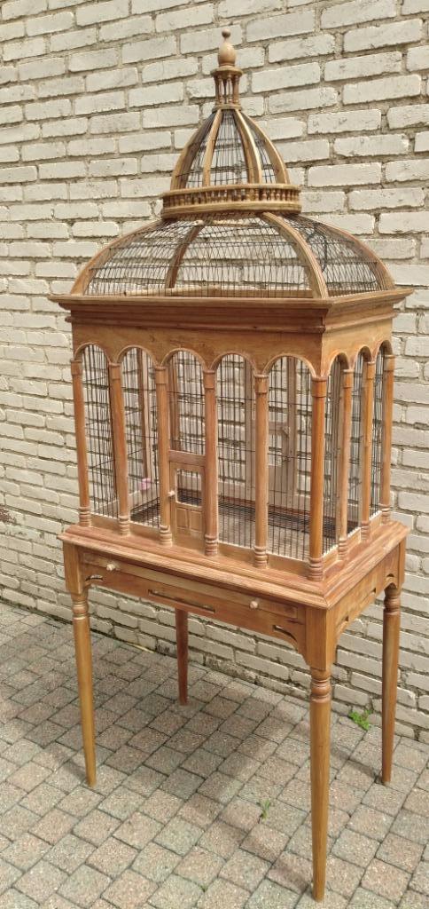 Exotische teakhouten volière/kooi gemakkelijk te onderhouden, Dieren en Toebehoren, Vogels | Hokken en Kooien, Volière, Hout, Ophalen