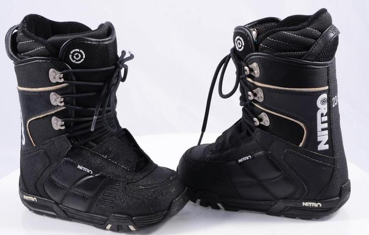 36,5 40,5 EU snowboard schoenen NITRO, black/white, Sport en Fitness, Snowboarden, Gebruikt, Schoenen, Verzenden