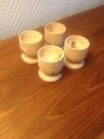 4 houten eierdopjes, Huis en Inrichting, Ophalen of Verzenden, Gebruikt