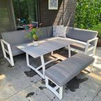 Terras Lounge Design Set-TOP als NIEUW!!!, Tuin en Terras, Ophalen, Aluminium, Bank, Loungeset