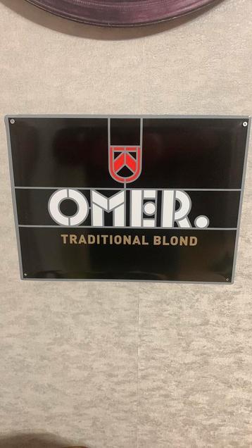 Omer metalen bierbord, reclamebord 40x30 beschikbaar voor biedingen