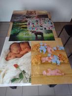 5 gemaakte puzzels Dieren, Anna Geddes vastgemaakt met tape, Maison & Meubles, Accessoires pour la Maison | Décorations murale
