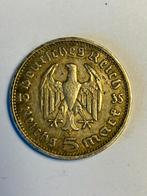 Zilveren munt 5 Reichsmark Paul von Hindenburg, Zilver, Duitsland, Ophalen of Verzenden, Losse munt