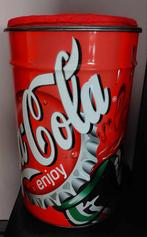 Retro Coca Cola zitbox/prullenbak., Ophalen, Zo goed als nieuw