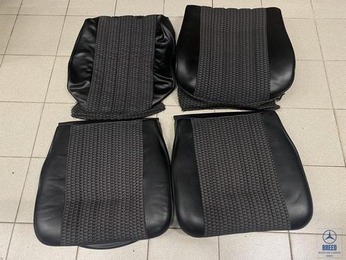 Stoelbekleding voorstoelen zwart voor Mercedes-Benz W123, Autos : Pièces & Accessoires, Habitacle & Garnissage, Mercedes-Benz