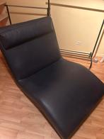 Donker blauwe lounge zetel, Huis en Inrichting, Ophalen, Zo goed als nieuw