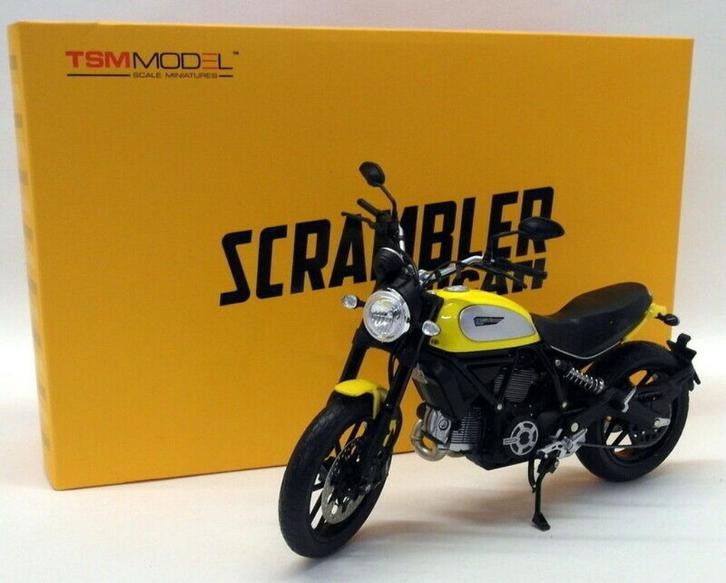 1:12 TrueScale TSM Ducati Scrambler Classic 803cc 2015 Orang, Verzamelen, Automerken, Motoren en Formule 1, Nieuw, Motoren, Ophalen of Verzenden