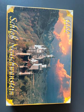 Oude puzzle Schloss Neuschwanstein 1000stuks  beschikbaar voor biedingen