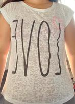 T-shirt appel's blanc "love" taille S, Kleding | Dames, Ophalen of Verzenden, Gedragen, Wit
