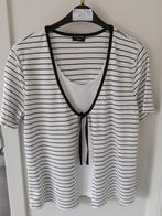 VIA APPIA DUE Witte top & vestje in één Mt: (D) 44  Pr: € 3, Wit, Maat 42/44 (L), Ophalen of Verzenden, Korte mouw