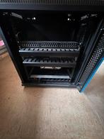 Alfaco patchkast - wandkast 12u met glazen deur, Computers en Software, Ophalen, Zo goed als nieuw