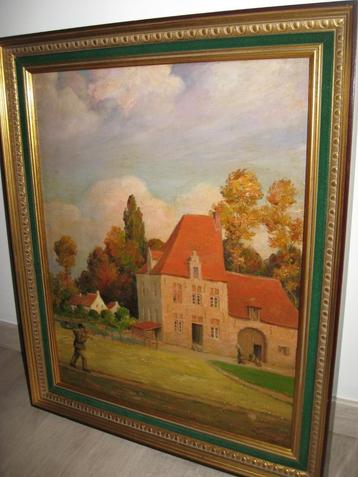 Prachtige gesigneerde & gedateerde (1927) antieke schilderij beschikbaar voor biedingen