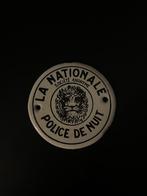 Oud emaille deurpostje La Nationale, Ophalen of Verzenden, Gebruikt, Reclamebord