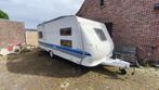 Hobby 560C Excellent Easy, Caravans en Kamperen, Dwars-stapelbed, Hobby, 7 tot 8 meter, Treinzit