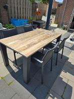 Life Tuinset aluminium teak. Tafel 180. 4x Sense tuinstoelen, Tuinset, Eettafel, Gebruikt, Ophalen of Verzenden