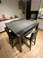 Table haute de cuisine 110/110 + verre de sécurité = 80€, Maison & Meubles, Tables | Tables à manger, Utilisé, Verre