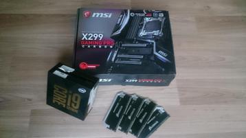 PC UPGRADE KIT i9 10980XE MSI X299 GamingPro Carbon DDR 64GB, Enlèvement ou Envoi, 64 GB ou plus, Intel Core i9, Virtual Reality