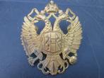 Oostenrijkse KuK schako embleem vuurverguld, zeldzaam stuk., Ophalen of Verzenden