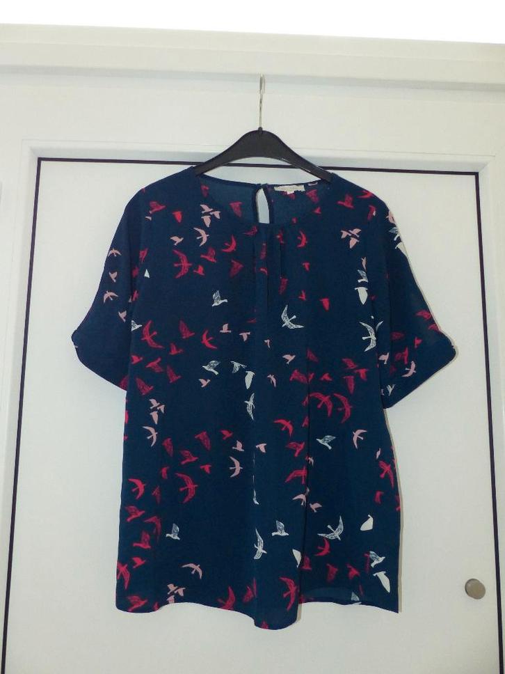 Leuk blauw bloesje Bel & Bo - maat 36, Kleding | Dames, Blouses en Tunieken, Zo goed als nieuw, Maat 36 (S), Blauw, Ophalen of Verzenden