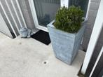 zware hoge stenen plantenbak en stenen kikker, Ophalen, Gebruikt