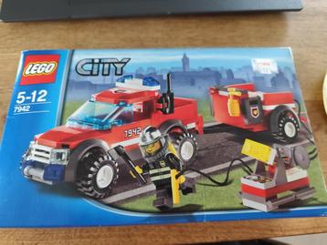 Lego city 7942 brandweer Pick-up Truck beschikbaar voor biedingen